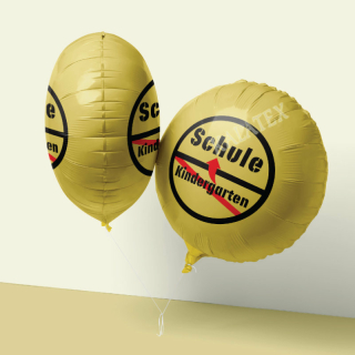 Folienballon Schulanfang Ortsschild 44cm