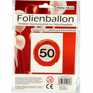 Folienballon 50ter Geburtstag