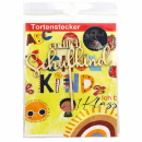 Tortenstecker Endlich Schulkind 20x17cm