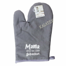 Ofenhandschuh mit Spruch