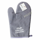 Ofenhandschuh mit Spruch