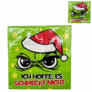 Servietten Festtagsmuffel 33x33cm