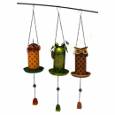 Vogelfutterstation zum Hängen 75cm mit Solar
