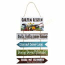 Dekoschild Regeln 60x35cm