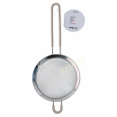 Sieb Edelstahl 14cm mit gummiertem farbigem Griff