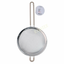 Sieb Edelstahl 20cm mit gummiertem farbigem Griff