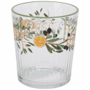 Trinkglas 360ml Dekor Olivenzweig und Zitronen