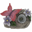 Solarlampe mit 2 Blumen