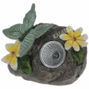 Solarlampe mit 2 Blumen