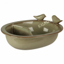 Vogelbad mit Futterschale 20cm
