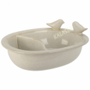 Vogelbad mit Futterschale 20cm