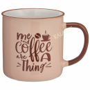 Kaffeebecher 540ml Steingut