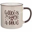 Kaffeebecher 540ml Steingut