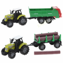 Traktor mit Anhänger 26cm mit Sound