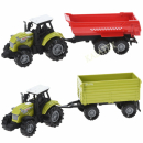 Traktor mit Anhänger 26cm mit Sound