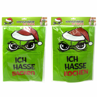 Kochschürze mit Tasche Festtagsmuffel