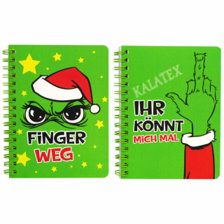 Notizbuch Festtagsmuffel 60 Blatt 10,5x14cm