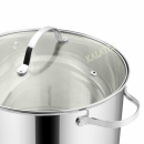 Kochtopf Edelstahl mit Deckel 10 Liter