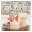 Serviette Kerzen und Ahornblatt 33x33cm, 20er Pack