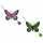 Schmetterling Metall mit Glocke 19x3x48cm