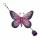 Schmetterling Metall mit Glocke 19x3x48cm