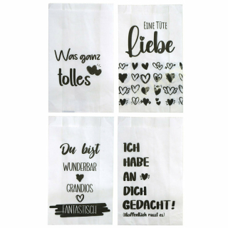 Geschenktüte mit Spruch 8er Pack