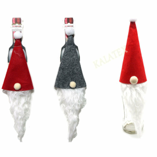 Flaschendekoration Weihnachtswichtel 18x35cm