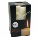 LED Echtwachskerze "3D Flamme" 7,5x12,5cm