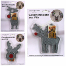 Geldgeschenk aus Filz Weihnachten Rentier
