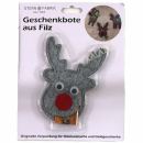 Geldgeschenk aus Filz Weihnachten Rentier