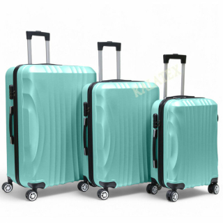 Trolley Koffer-Set 3tlg. ABS, smaragdgrün