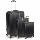 Trolley Koffer-Set 3tlg. ABS, schwarz