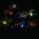 Mütze Weihnachten mit Bommel und 6 LEDs