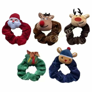 Haargummi Samt Weihnachten