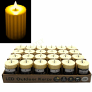 LED Outdoor Kerze 7,5x10cm mit Timer