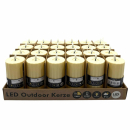 LED Outdoor Kerze 7,5x15cm mit Timer