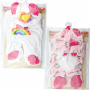 Kleidung für Babypuppe 40cm Tierstrampler