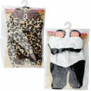 Kleidung für Babypuppe 40cm Tierstrampler