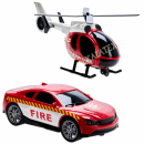 Spielset Auto und Helikopter