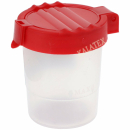 Wasserbecher mit farbigem Deckel zum Malen