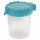 Wasserbecher mit farbigem Deckel zum Malen