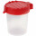 Wasserbecher mit farbigem Deckel zum Malen