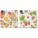 Serviette mit Fruchtmotiv 33x33cm 16er Pack