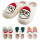 Teddyfell-Pantoffeln mit Weihnachtsmotiven