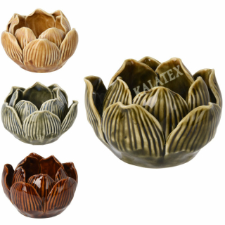 Teelichthalter Lotus aus Keramik