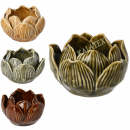 Teelichthalter Lotus aus Keramik