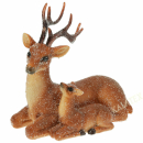 Dekofigur Rentier mit Kalb 20x11x20cm