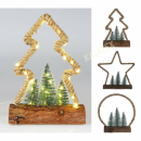 Weihnachtsdeko Jute mit Lichterkette mit 30 LEDs