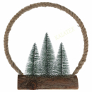 Weihnachtsdeko Jute mit Lichterkette mit 30 LEDs