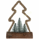 Weihnachtsdeko Jute mit Lichterkette mit 30 LEDs